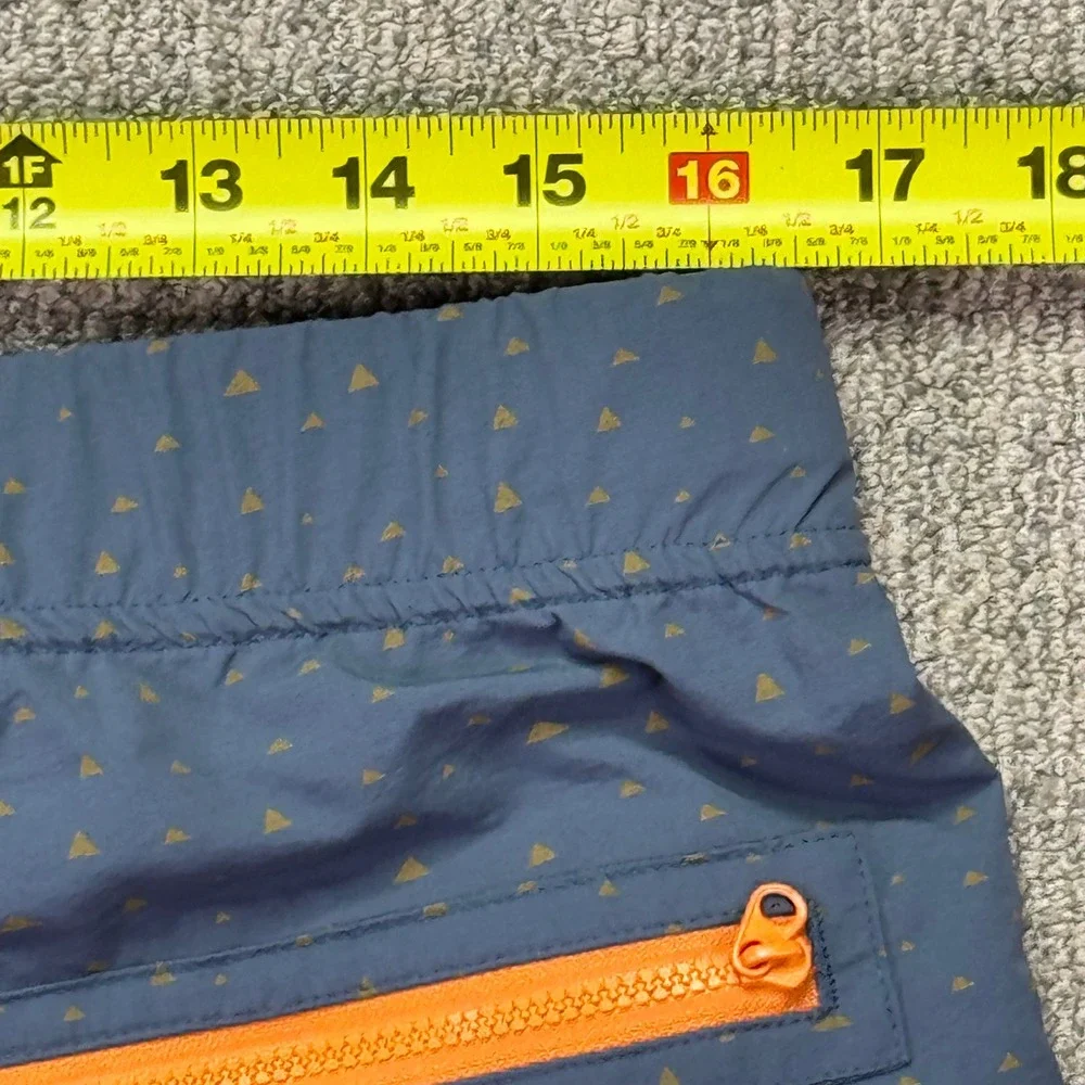 Howler Brothers Horizon Hybrid 2.0 Shorts Mens 34 Blue Triangle Geometric NWOT